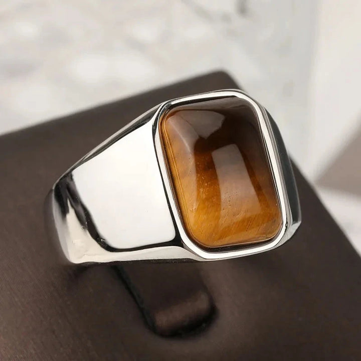 Tiger Eye Gemstone Ring - HESTON MANOR