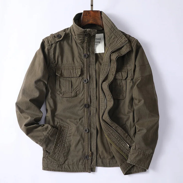 Men's Denim Utility Style Field Jacket - Heston Manor