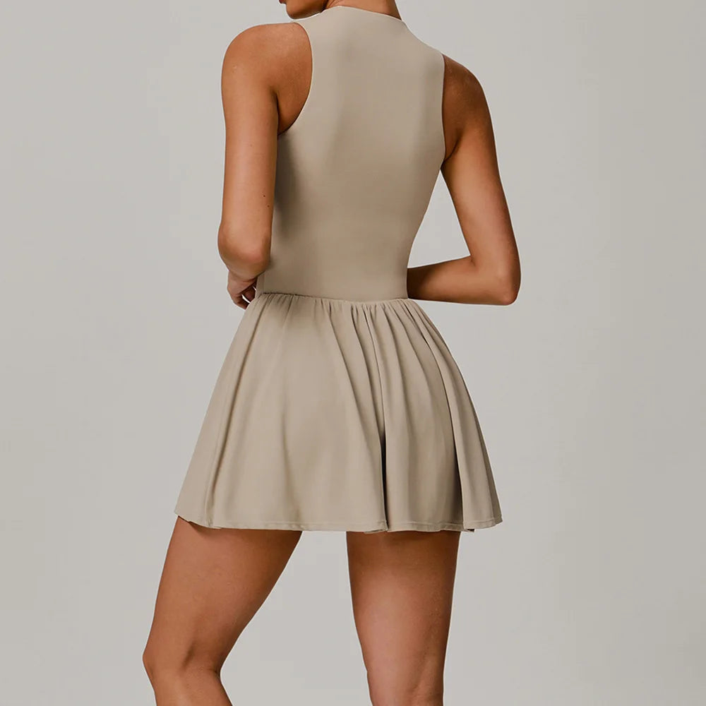 Women’s Sleeveless One-Piece Tennis Jumpsuit - Heston Manor