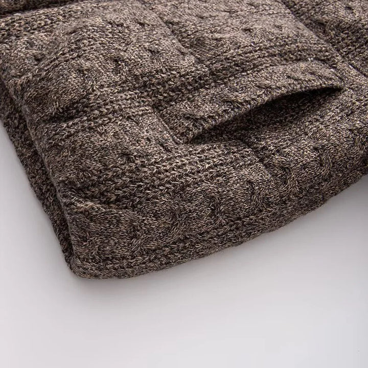 Women’s Textured Knit Zip Jacket - Heston Manor