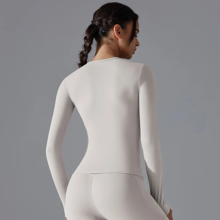 Women’s Long Sleeve Yoga Fitness Top - Heston Manor
