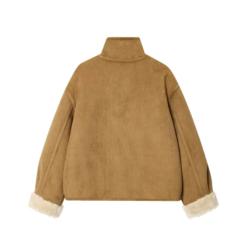 Women’s Reversible Faux-Shearling Coat - Heston Manor