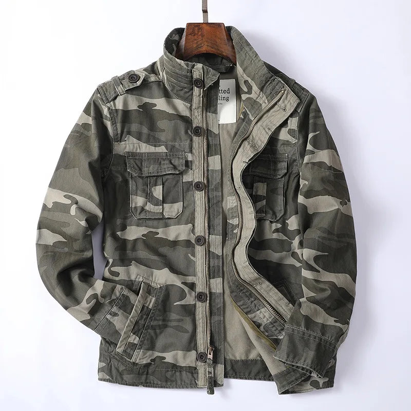Men's Denim Utility Style Field Jacket - Heston Manor