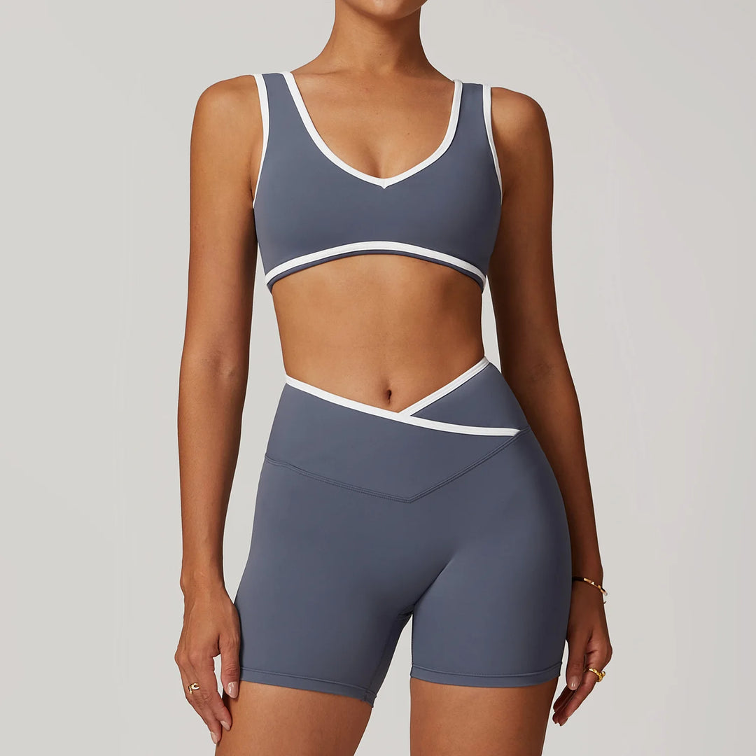 Women’s High Waist Leggings and Sports Bra Set - Heston Manor