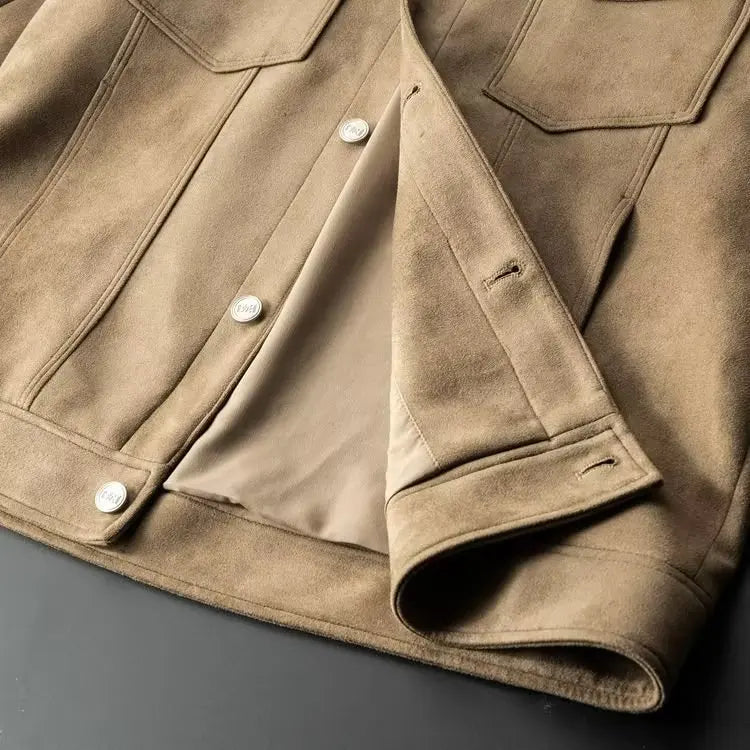 Men’s Soft-Texture Button Jacket - Heston Manor