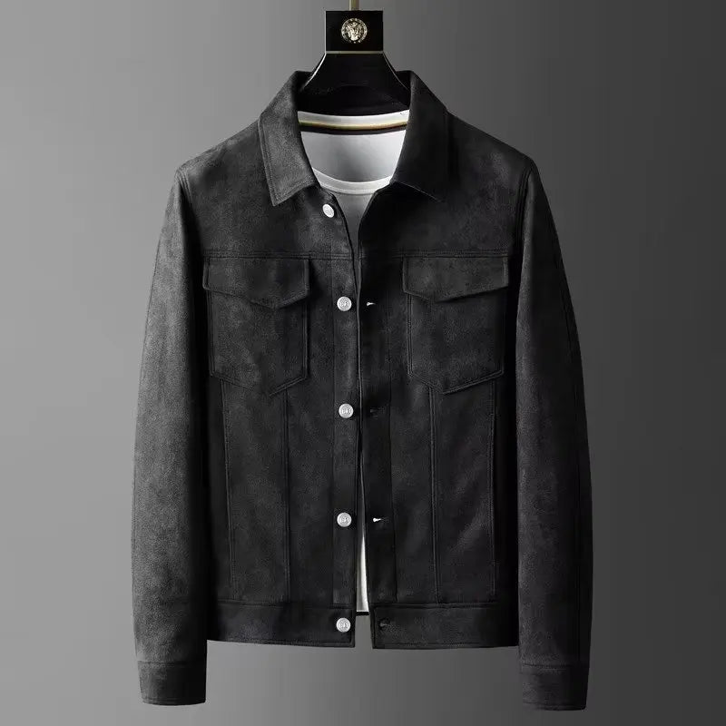 Men’s Soft-Texture Button Jacket - Heston Manor