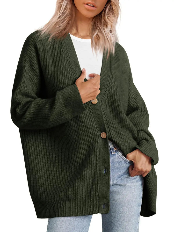 Women’s Oversized Knit Cardigan - Heston Manor