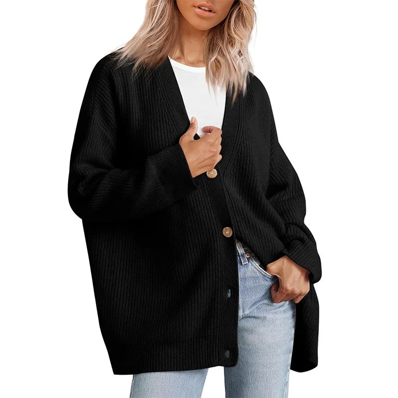 Women’s Oversized Knit Cardigan - Heston Manor