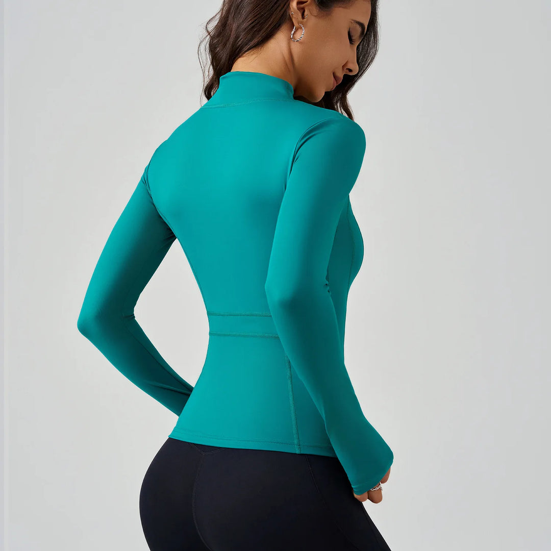 Women’s Performance Zip-Front Yoga Top - Heston Manor