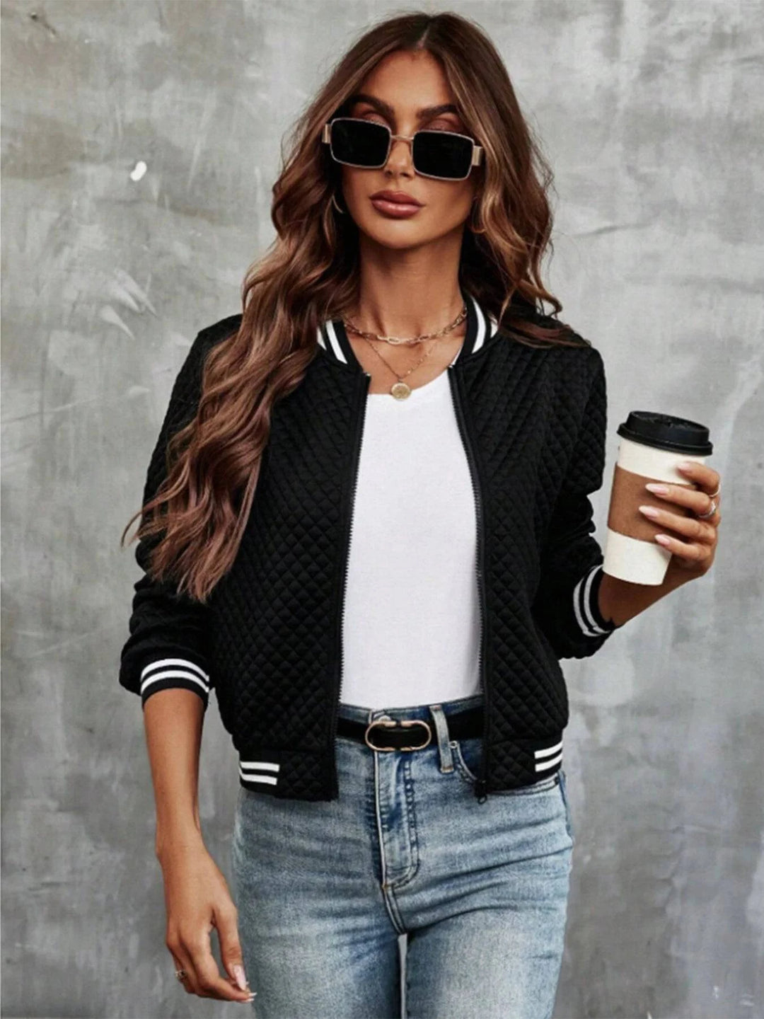 Quilted Varsity Jacket - HESTON MANOR