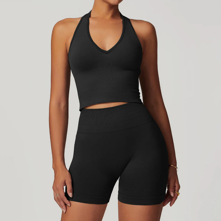 Women’s Sports Bra & High Waist Leggings Set - Heston Manor