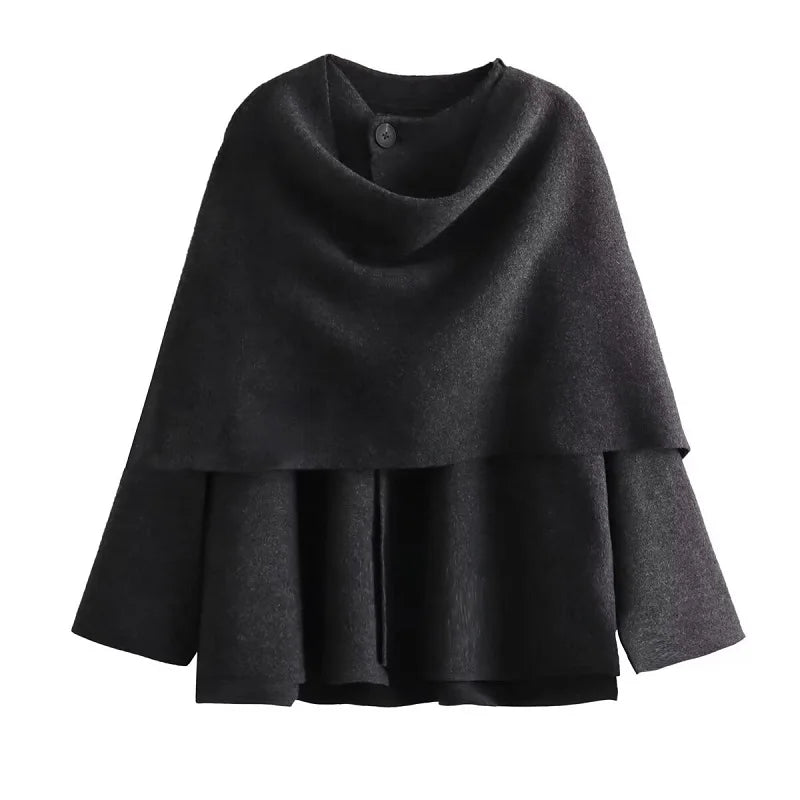Women’s Draped Shawl-Collar Jacket - Heston Manor