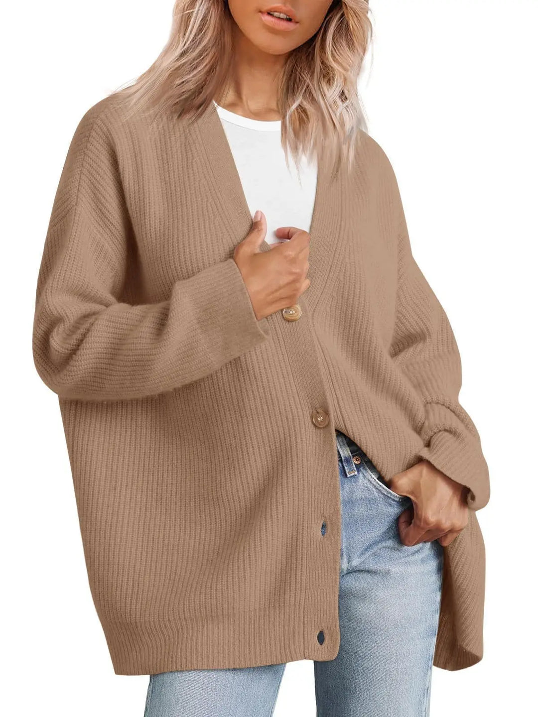 Women’s Oversized Knit Cardigan - Heston Manor