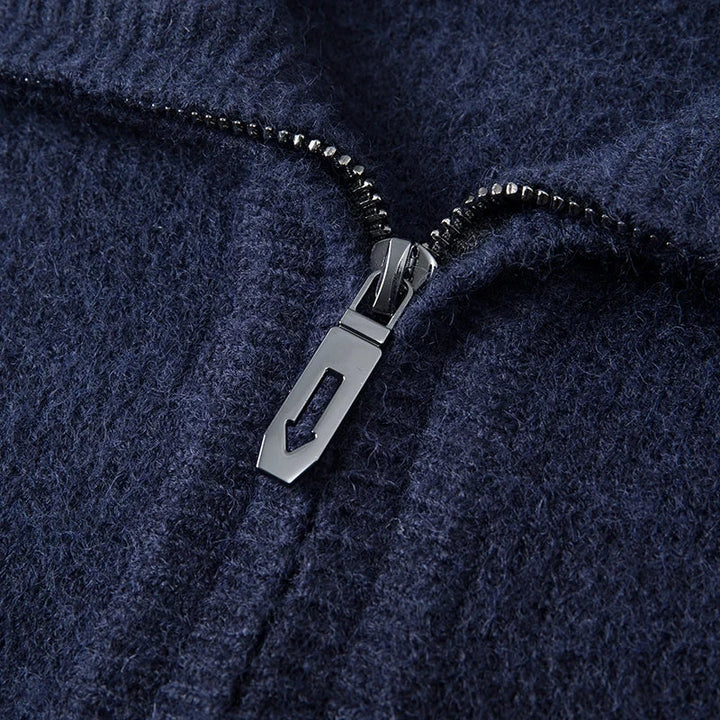 Cashmere Quarter Zip Sweater - HESTON MANOR