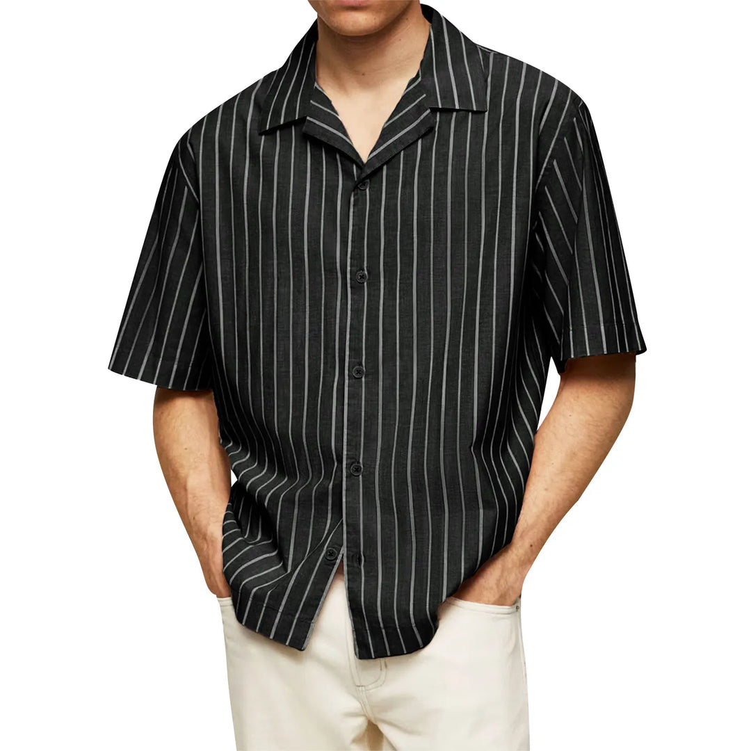 The Horizon Stripe Camp Shirt - Heston Manor