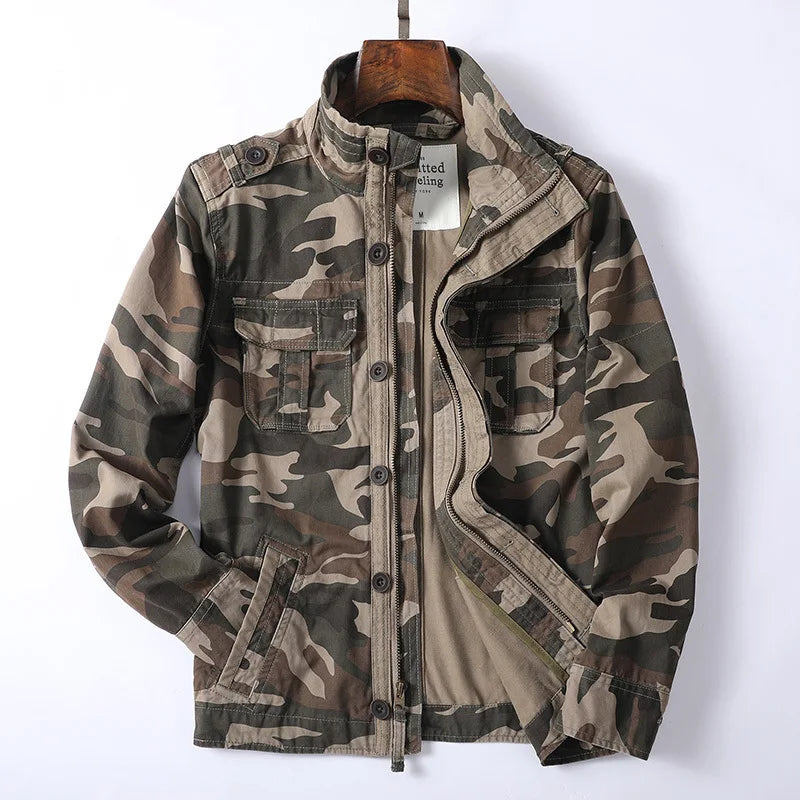 Men's Denim Utility Style Field Jacket - Heston Manor