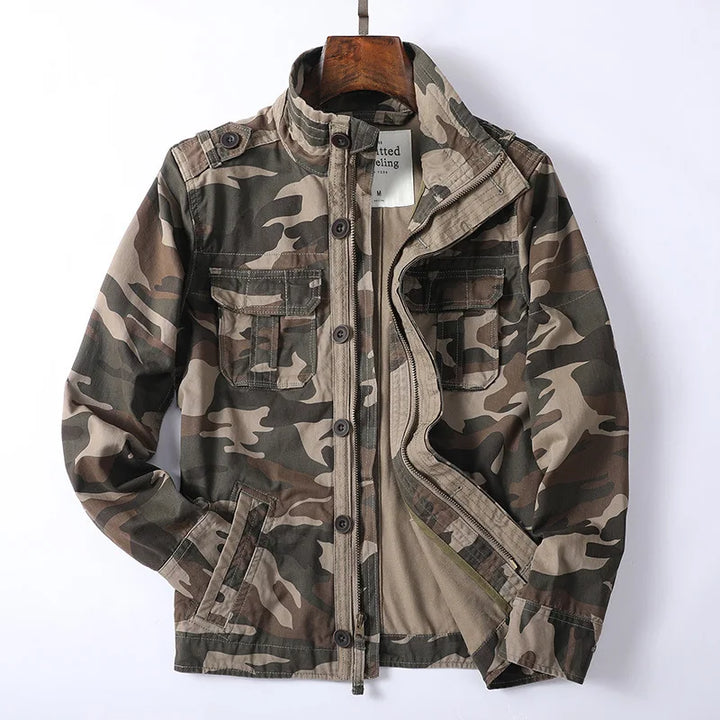 Men's Denim Utility Style Field Jacket - Heston Manor