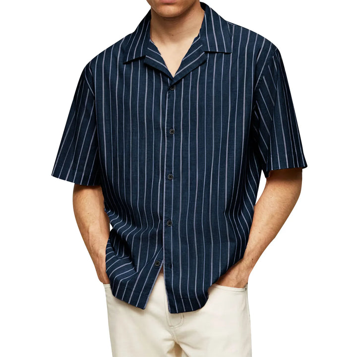 The Horizon Stripe Camp Shirt - Heston Manor