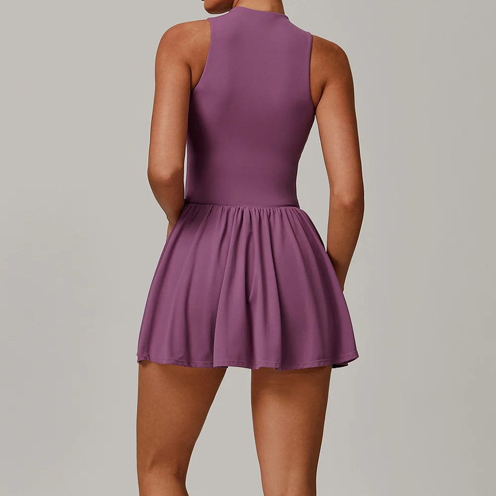 Women’s Sleeveless One-Piece Tennis Jumpsuit - Heston Manor