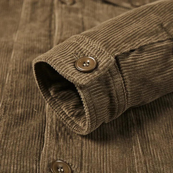 Men’s Sherpa-Lined Corduroy Jacket - Heston Manor