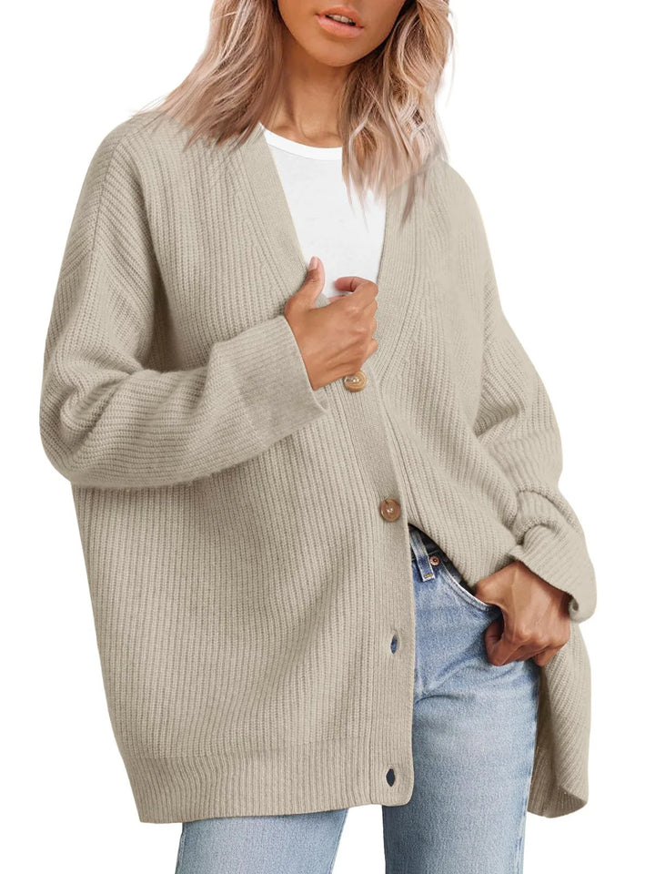 Women’s Oversized Knit Cardigan - Heston Manor