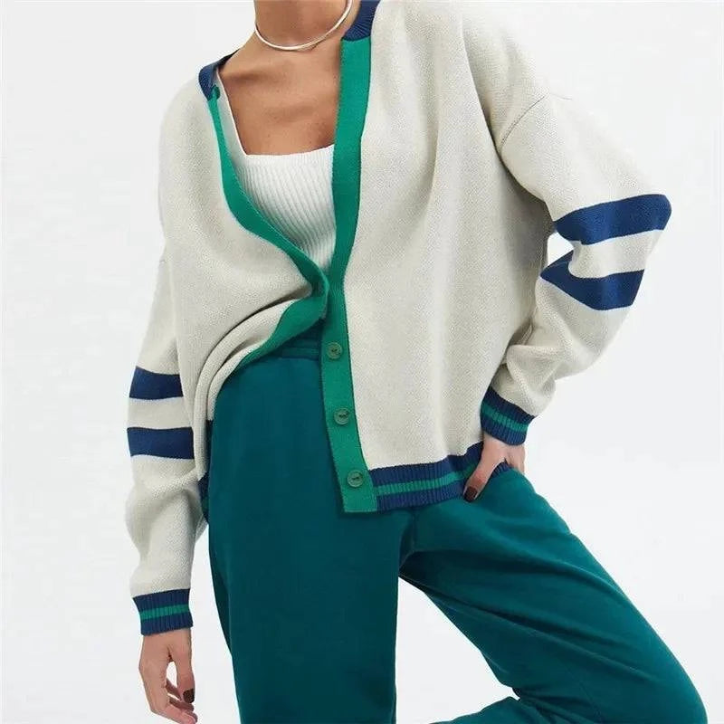 Cozy V-Neck Cardigan - HESTON MANOR