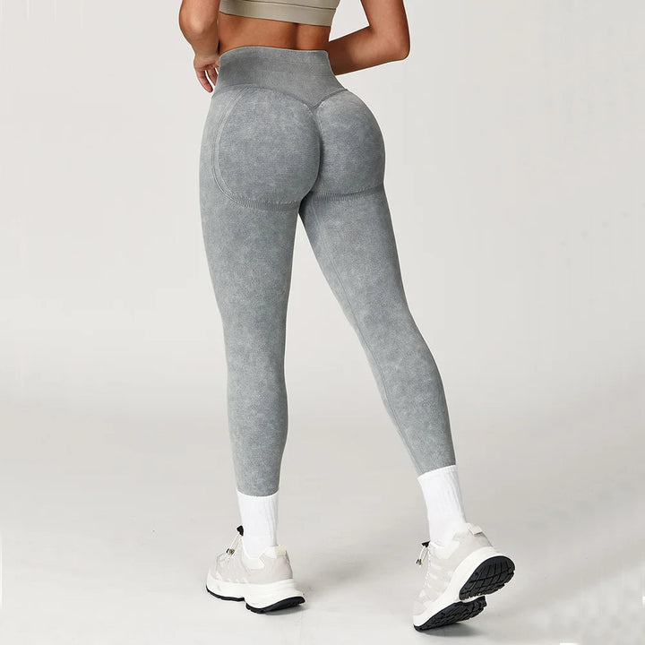 High-Waist Contour Workout Leggings - Heston Manor