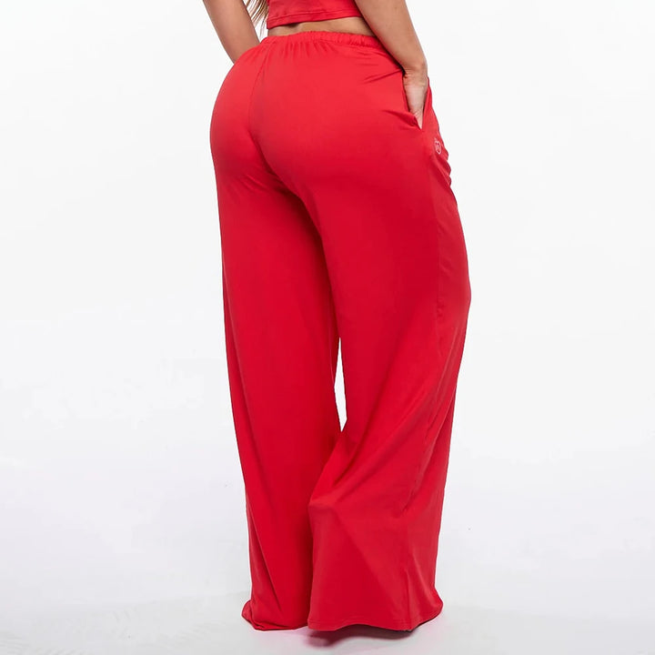 Wide Leg Drawstring Lounge Pants with Pockets - Heston Manor