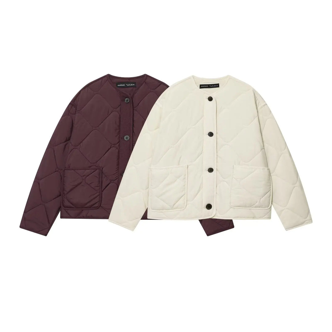 Women’s Quilted Button-Front Jacket - Heston Manor