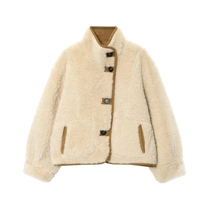 Women’s Reversible Faux-Shearling Coat - Heston Manor