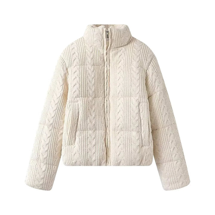 Women’s Textured Knit Zip Jacket - Heston Manor
