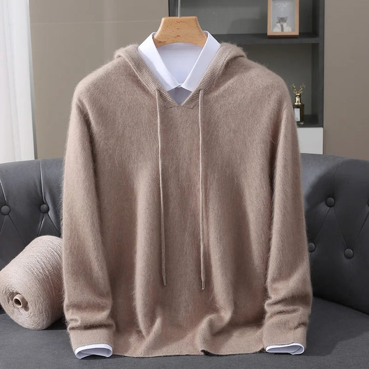 Men’s Lightweight Cashmere Hoodie - Heston Manor