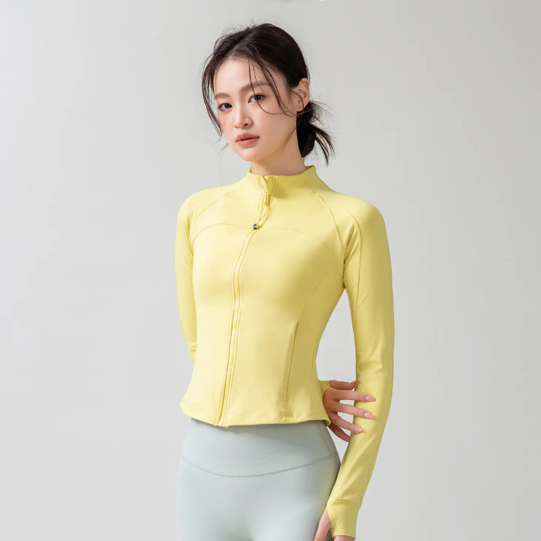 Women’s Performance Zip-Front Yoga Top - Heston Manor