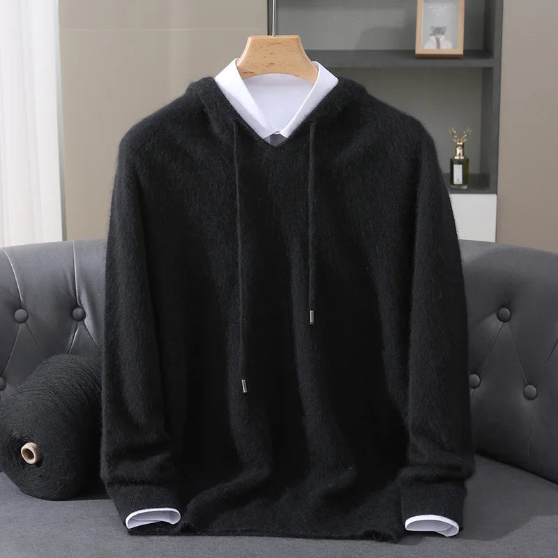 Men’s Lightweight Cashmere Hoodie - Heston Manor