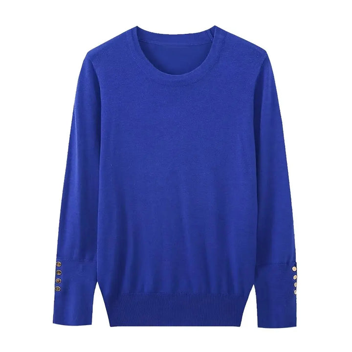 Women's Button-Cuff Knit Sweater - Heston Manor