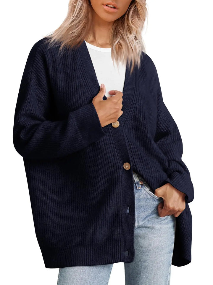 Women’s Oversized Knit Cardigan - Heston Manor