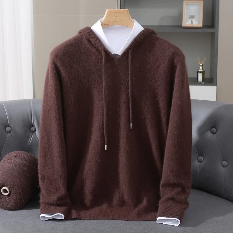 Men’s Lightweight Cashmere Hoodie - Heston Manor