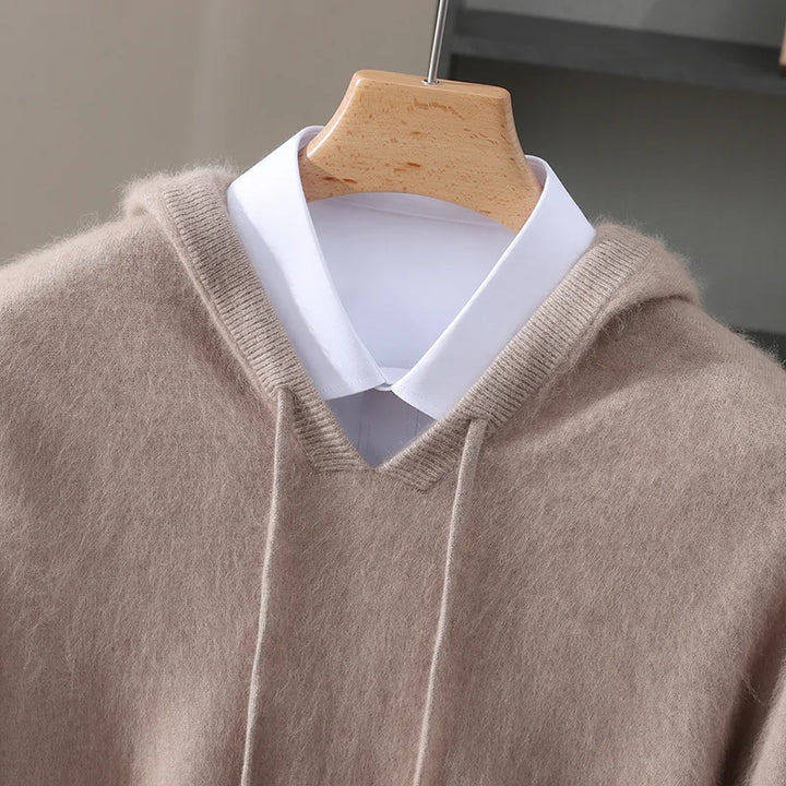 Men’s Lightweight Cashmere Hoodie - Heston Manor