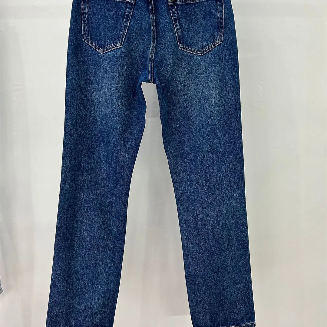 Women’s Light Wash Straight-Leg High-Rise Jeans - Heston Manor