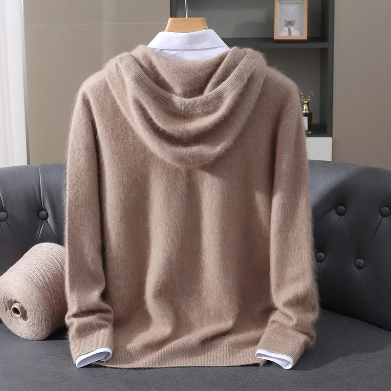 Men’s Lightweight Cashmere Hoodie - Heston Manor
