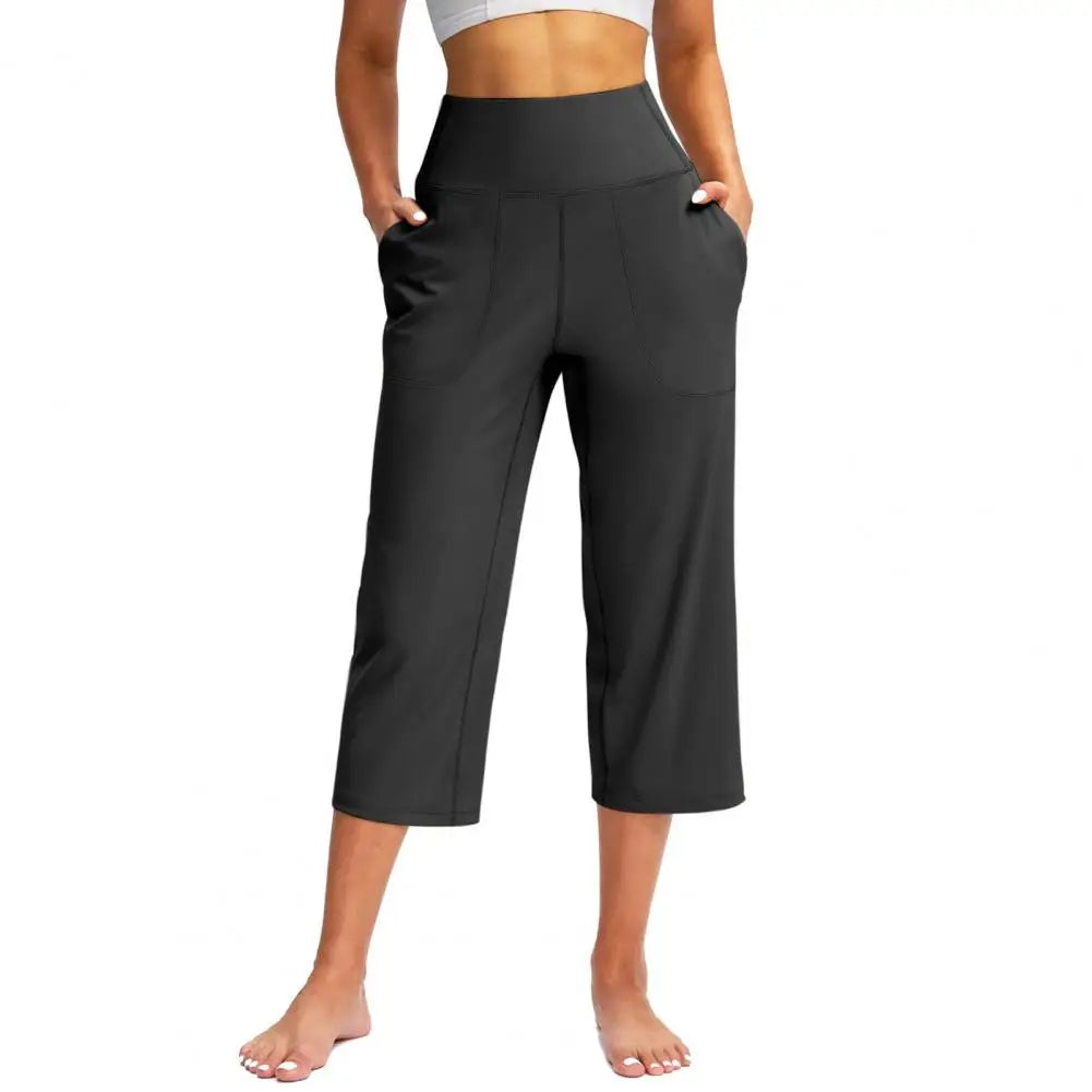 Women’s High-Waist Stretch Pants with Pockets - Heston Manor