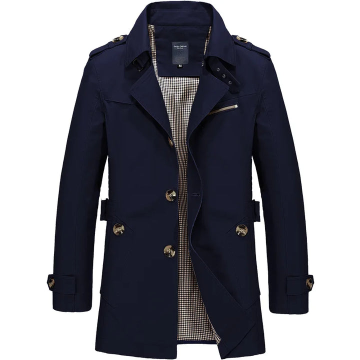 Men’s Double-Breasted Trench Coat - Heston Manor
