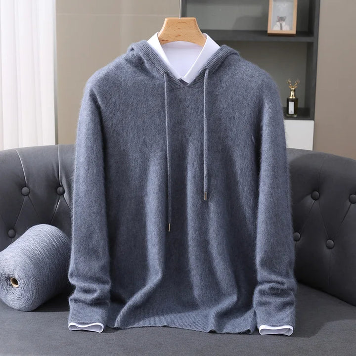Men’s Lightweight Cashmere Hoodie - Heston Manor