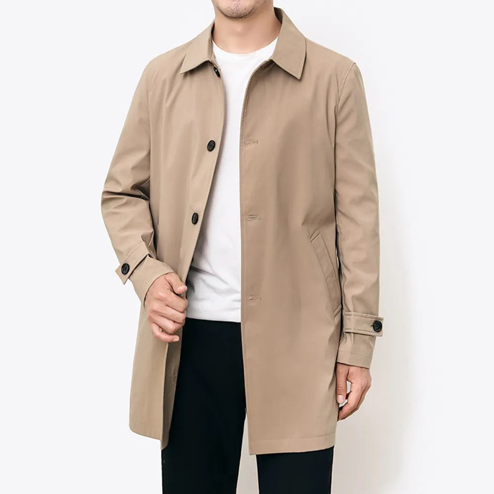 Men’s Button-Front Lightweight Windbreaker - Heston Manor