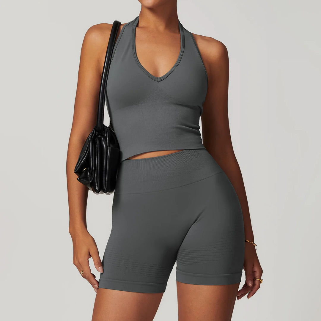 Women’s Sports Bra & High Waist Leggings Set - Heston Manor