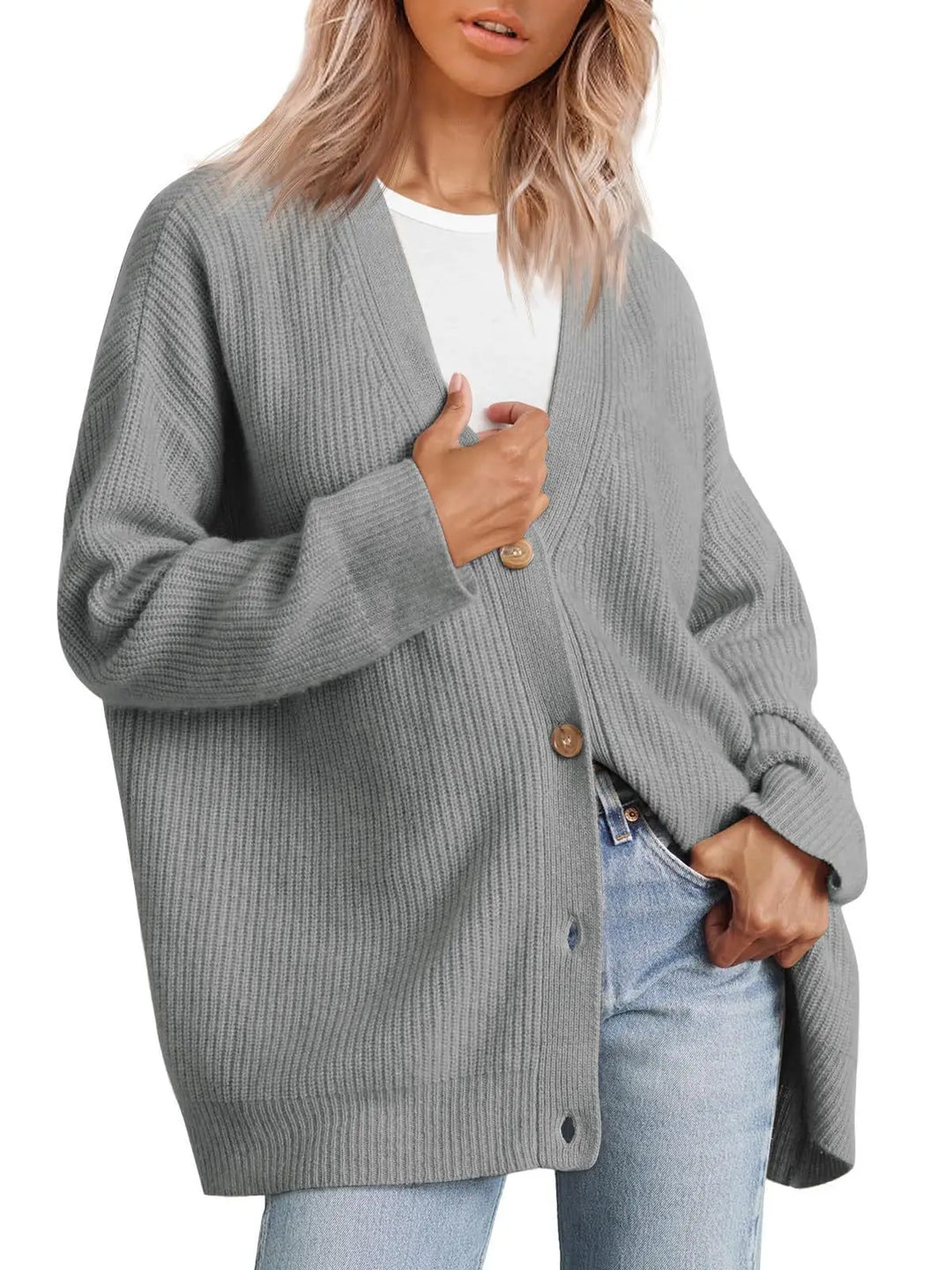 Women’s Oversized Knit Cardigan - Heston Manor