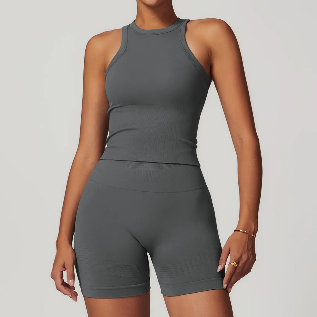 Women’s Sports Bra & High Waist Leggings Set - Heston Manor