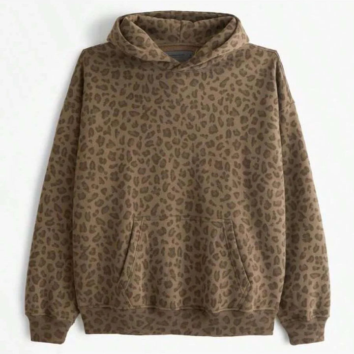 Women's Leopard Print Hooded Sweatshirt - Heston Manor