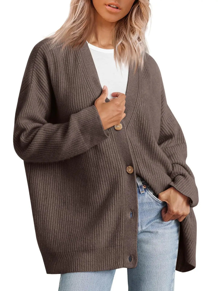 Women’s Oversized Knit Cardigan - Heston Manor