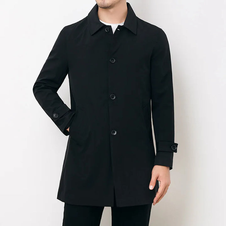 Men’s Button-Front Lightweight Windbreaker - Heston Manor